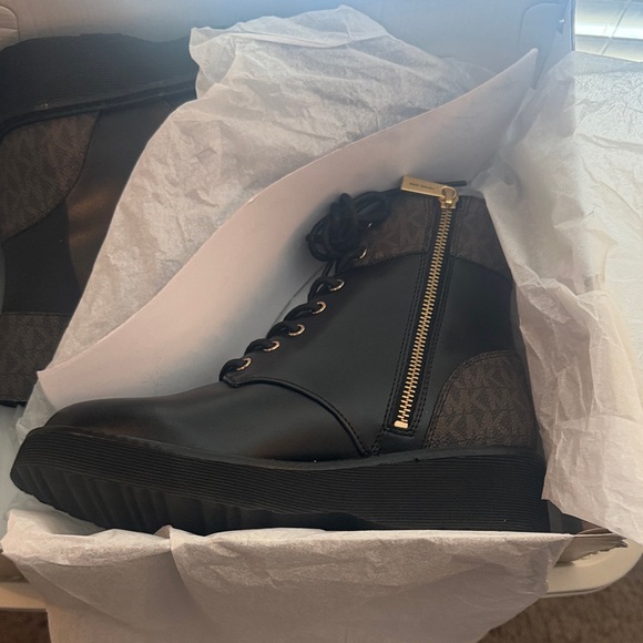 Michael Kors Gold Boxed Boots - Picture 2 of 6